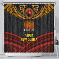Papua New Guinea Bird-of-Paradise Shower Curtain Coat of Arms and Tribal Patterns LT03 - Polynesian Pride