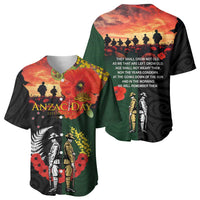 New Zealand and Australia ANZAC Day Baseball Jersey Lest We Forget Indigenous and Maori Pattern
