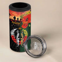New Zealand and Australia ANZAC Day 4 in 1 Can Cooler Tumbler Lest We Forget Indigenous and Maori Pattern LT03 - Polynesian Pride