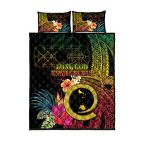 Vanuatu Shefa Day Quilt Bed Set Sand Drawing Melanesian