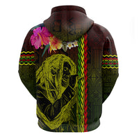 Hawaiian Reggae Music Hoodie Jamaica Singer Tribal Polynesian and Hibiscus LT03 - Polynesian Pride