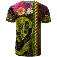 Hawaiian Reggae Music T Shirt Jamaica Singer Tribal Polynesian and Hibiscus LT03 - Polynesian Pride