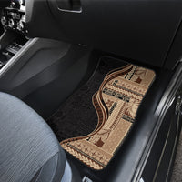 Samoa Siapo Motif and Tapa Pattern Half Style Car Mats Beige Color