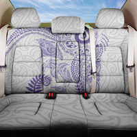 Aotearoa Maori Sea Animals Tribal Back Car Seat Cover Manta Ray and Shark Moko Pattern Purple Color LT03 One Size Purple - Polynesian Pride