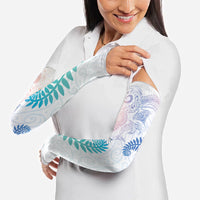 Aotearoa Maori Sea Animals Tribal Arm Sleeves Manta Ray and Shark Moko Pattern Sweet Pastel LT03 - Polynesian Pride
