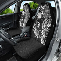Hawaiian Manta Ray Tribal Car Seat Cover Polynesian Art Motifs Black Color LT03 - Polynesian Pride