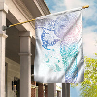 Hawaiian Manta Ray Tribal Garden Flag Polynesian Art Motifs Sweet Pastel LT03 House Flag Multicolor - Polynesian Pride