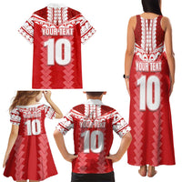 Custom Tahiti Football Polynesian Pattern Family Matching Tank Maxi Dress and Hawaiian Shirt LT03 - Polynesian Pride