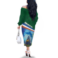 Marshall Islands Kwajalein Atoll Family Matching Off The Shoulder Long Sleeve Dress and Hawaiian Shirt Polynesian Pattern and Undersea Animals LT03 - Polynesian Pride