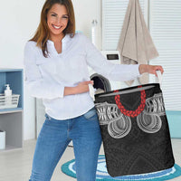 Samoan Traditional Art Tattoos Laundry Basket Tatau Tribal Motifs with Ula Fala Black LT03 - Polynesian Pride