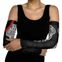 Samoan Traditional Art Tattoos Arm Sleeves Tatau Tribal Motifs with Ula Fala Black LT03 - Polynesian Pride