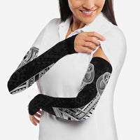 Samoan Traditional Art Tattoos Arm Sleeves Tatau Tribal Motifs with Ula Fala Black LT03 - Polynesian Pride