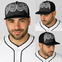 Samoan Traditional Art Tattoos Baseball Net Cap Tatau Tribal Motifs with Ula Fala Black LT03 - Polynesian Pride