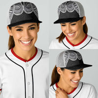 Samoan Traditional Art Tattoos Baseball Net Cap Tatau Tribal Motifs with Ula Fala Black LT03 - Polynesian Pride