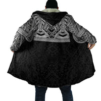 Samoan Traditional Art Tattoos Cloak Tatau Tribal Motifs with Ula Fala Black LT03 - Polynesian Pride