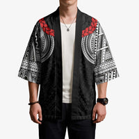 Samoan Traditional Art Tattoos Kimono Tatau Tribal Motifs with Ula Fala Black LT03 - Polynesian Pride
