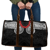Samoan Traditional Art Tattoos Travel Bag Tatau Tribal Motifs with Ula Fala Black LT03 Black - Polynesian Pride