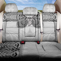 Samoan Traditional Art Tattoos Back Car Seat Cover Tatau Tribal Motifs with Ula Nifo White LT03 One Size White - Polynesian Pride