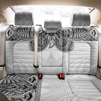 Samoan Traditional Art Tattoos Back Car Seat Cover Tatau Tribal Motifs with Ula Nifo White LT03 - Polynesian Pride