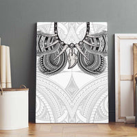 Samoan Traditional Art Tattoos Canvas Wall Art Tatau Tribal Motifs with Ula Nifo White LT03 - Polynesian Pride