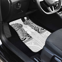 Samoan Traditional Art Tattoos Car Mats Tatau Tribal Motifs with Ula Nifo White LT03 - Polynesian Pride