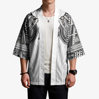 Samoan Traditional Art Tattoos Kimono Tatau Tribal Motifs with Ula Nifo White LT03 - Polynesian Pride