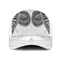 Samoan Traditional Art Tattoos Mesh Trucker Cap Tatau Tribal Motifs with Ula Nifo White LT03 One Size White White - Polynesian Pride