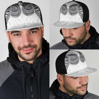 Samoan Traditional Art Tattoos Mesh Trucker Cap Tatau Tribal Motifs with Ula Nifo White LT03 - Polynesian Pride