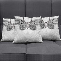 Samoan Traditional Art Tattoos Pillow Cover Tatau Tribal Motifs with Ula Nifo White LT03 - Polynesian Pride