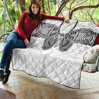 Samoan Traditional Art Tattoos Quilt Tatau Tribal Motifs with Ula Nifo White LT03 - Polynesian Pride