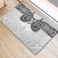 Samoan Traditional Art Tattoos Rubber Doormat Tatau Tribal Motifs with Ula Nifo White LT03 - Polynesian Pride