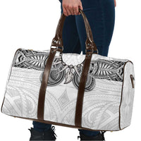 Samoan Traditional Art Tattoos Travel Bag Tatau Tribal Motifs with Ula Nifo White LT03 - Polynesian Pride