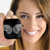 Samoan Traditional Art Tattoos AirPods Case Tatau Roman Reigns Black Color LT03 - Polynesian Pride