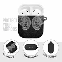 Samoan Traditional Art Tattoos AirPods Case Tatau Roman Reigns Black Color LT03 - Polynesian Pride