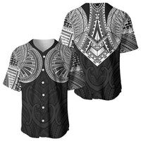 Samoan Traditional Art Tattoos Baseball Jersey Tatau Roman Reigns Black Color - Polynesian Pride