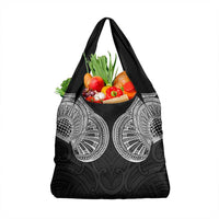 Samoan Traditional Art Tattoos Grocery Bag Tatau Roman Reigns Black Color LT03 1-pack One Size Black - Polynesian Pride