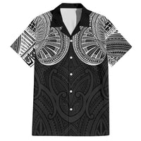 Samoan Traditional Art Tattoos Hawaiian Shirt Tatau Roman Reigns Black Color LT03 Black - Polynesian Pride