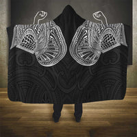 Samoan Traditional Art Tattoos Hooded Blanket Tatau Roman Reigns Black Color LT03 - Polynesian Pride