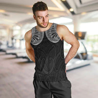 Samoan Traditional Art Tattoos Men Tank Top Tatau Roman Reigns Black Color LT03 Black - Polynesian Pride