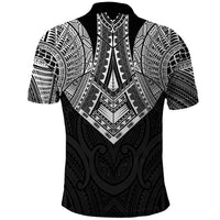 Samoan Traditional Art Tattoos Polo Shirt Tatau Roman Reigns Black Color LT03 - Polynesian Pride