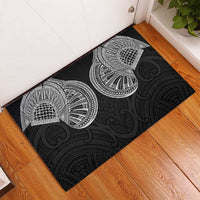 Samoan Traditional Art Tattoos Rubber Doormat Tatau Roman Reigns Black Color LT03 - Polynesian Pride