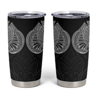 Samoan Traditional Art Tattoos Tumbler Cup Tatau Roman Reigns Black Color LT03 Black - Polynesian Pride