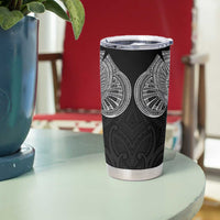 Samoan Traditional Art Tattoos Tumbler Cup Tatau Roman Reigns Black Color LT03 - Polynesian Pride
