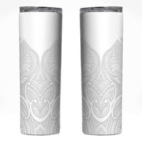 Samoan Traditional Art Tattoos Skinny Tumbler Tatau Roman Reigns White Color LT03 White - Polynesian Pride