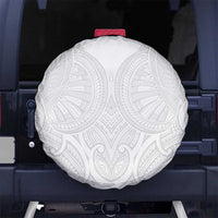 Samoan Traditional Art Tattoos Spare Tire Cover Tatau Roman Reigns White Color LT03 No hole White - Polynesian Pride