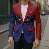 Personalised Samoan DNA-Proud of Samoa Blazer Polynesian Patterns - Polynesian Pride