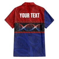 Personalised Samoan DNA-Proud of Samoa Family Matching Short Sleeve Bodycon Dress and Hawaiian Shirt Polynesian Patterns LT03 - Polynesian Pride