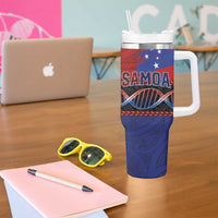 Samoan DNA-Proud of Samoa Tumbler With Handle Polynesian Patterns - Polynesian Pride