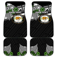Hawaii James Campbell High School Car Mats Kakau Pattern Black Version LT03 Black - Polynesian Pride