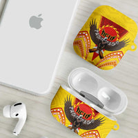 American Samoa Fautasi Race AirPods Case Pago Pago-Aeto Samoan Tattoo and Eagle